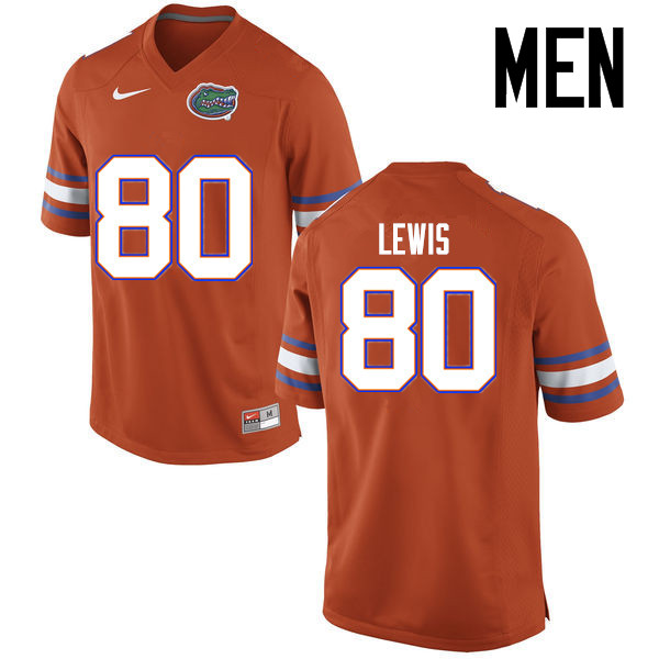 Men Florida Gators #80 Cyontai Lewis College Football Jerseys Sale-Orange